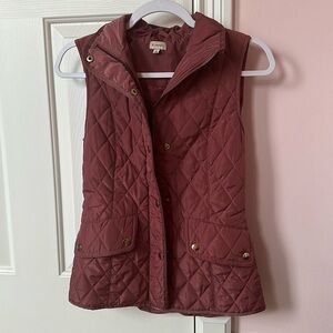 Cremieux mauve puffer vest